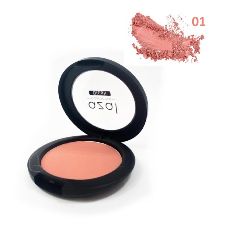 Fard à Joues Poudre Azal – Blush Longue Tenue pour Un Éclat Naturel FAJ - 01