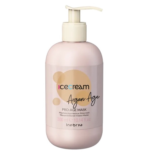 Inebrya ICE CREAM PRO-AGE Masque Argan Age Revitalisant - Sans Sulfate - 300ml
