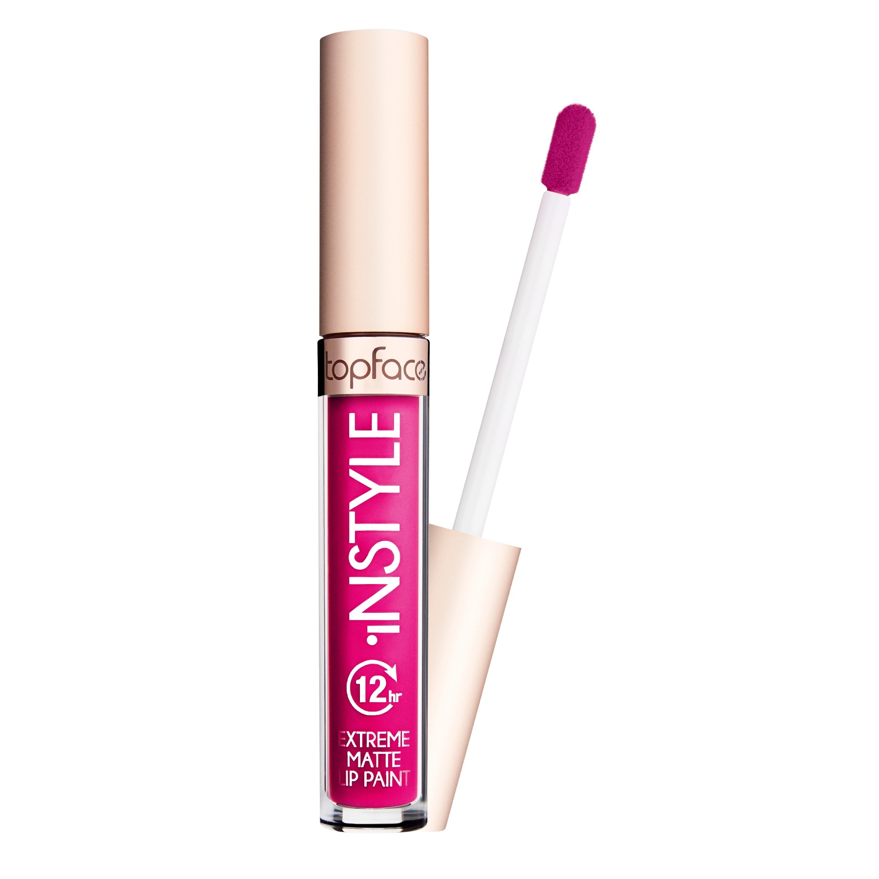 Gloss matte Topface Instyle Extreme Matte Lip paint 028 (#b2146b)