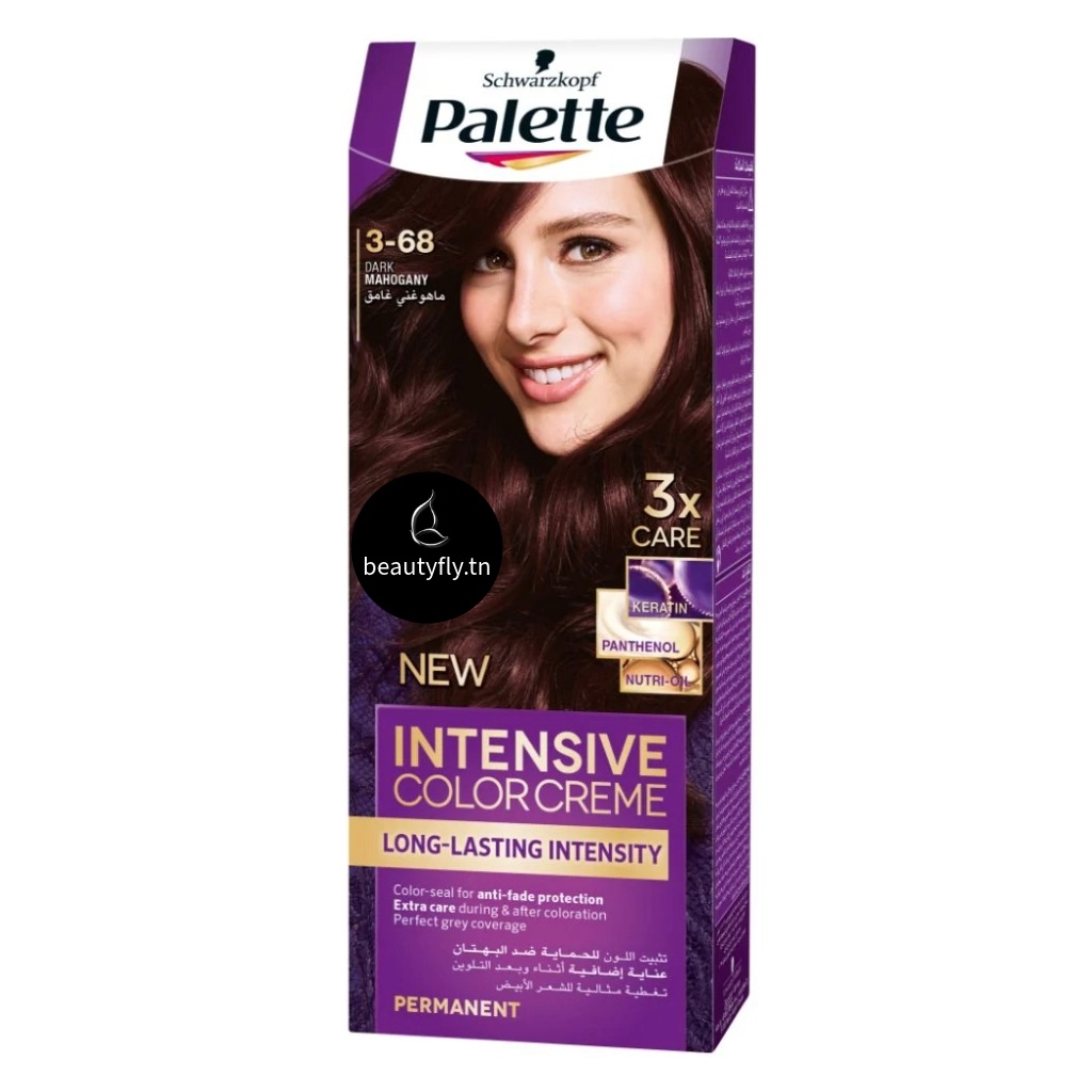 Palette Intensive Color Crème – Coloration Longue Durée 3-68 Dark Mahogany