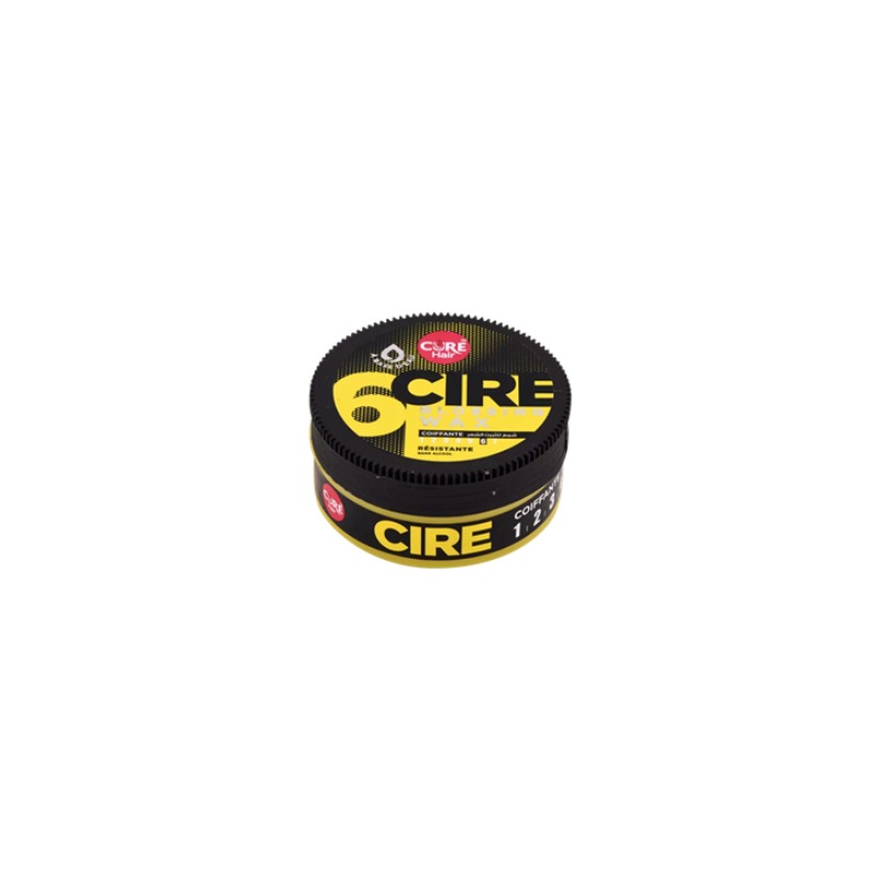 CURE Cire Modelante Cheveux – Fixation Forte & Texture Souple – Jaune 70g