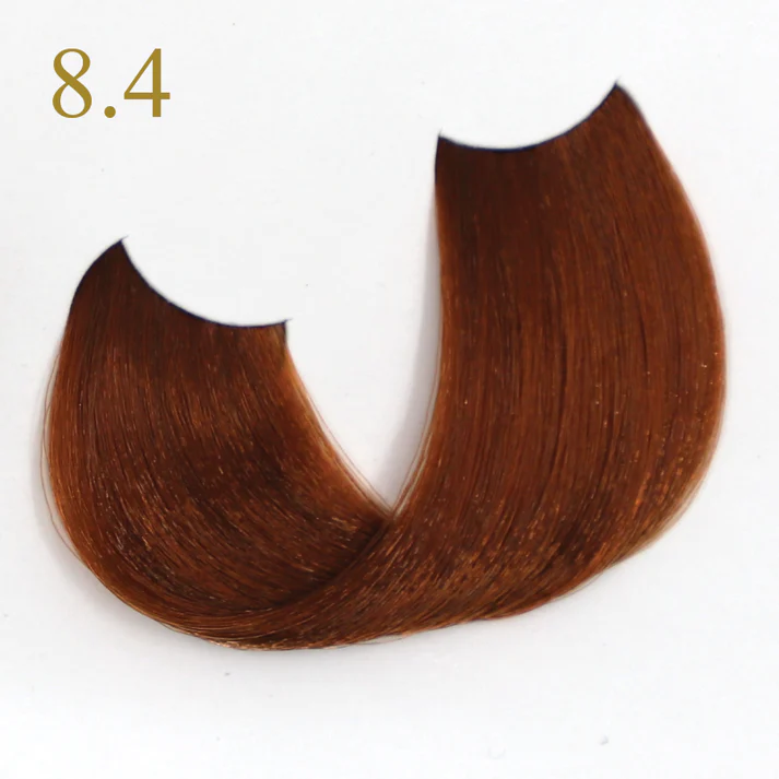 Coloration Keratin Oro Pure Fanola Oro Therapy - Cuivré 8.4 Blond clair cuivré