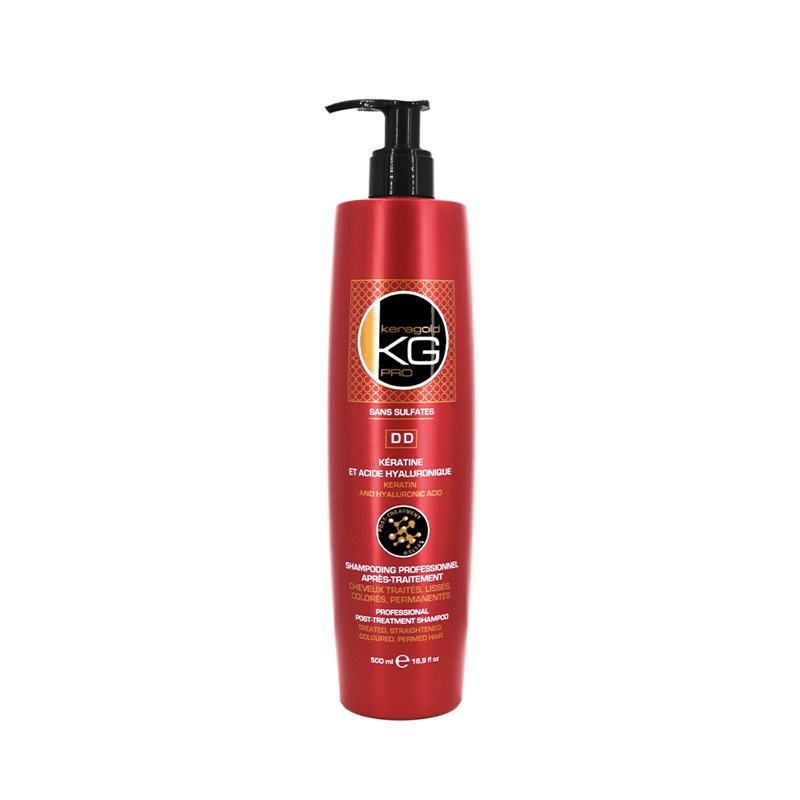 Shampoing KeraGold à la Kératine & Acide Hyaluronique 500ml