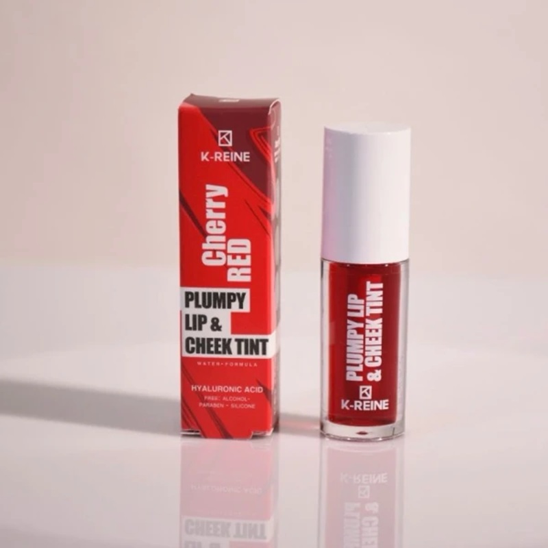 Plumpy Lip & Cheek Tint – Teintes Naturelles | 96 % Ingrédients Naturels – 6 ml Cherry Red