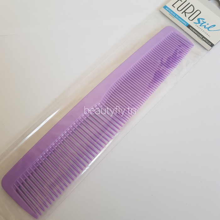 Peigne de Coiffage Eurostil Lilas – Dents Doubles pour Tous Types de Cheveux