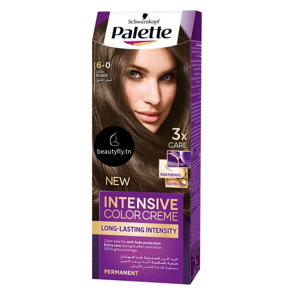 Palette Intensive Color Crème – Coloration Longue Durée 6-0 Dark Blonde