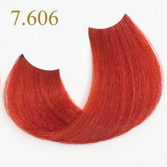 Coloration Keratin Oro Pure Fanola Oro Therapy - Rouge Chaud 7.606 Blond rouge chaud