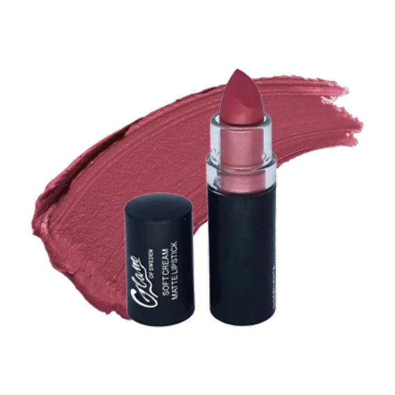 Rouge à Lèvres Soft Cream Matte Lipstick Glam of Sweden 04-Pure Red (#a94454)