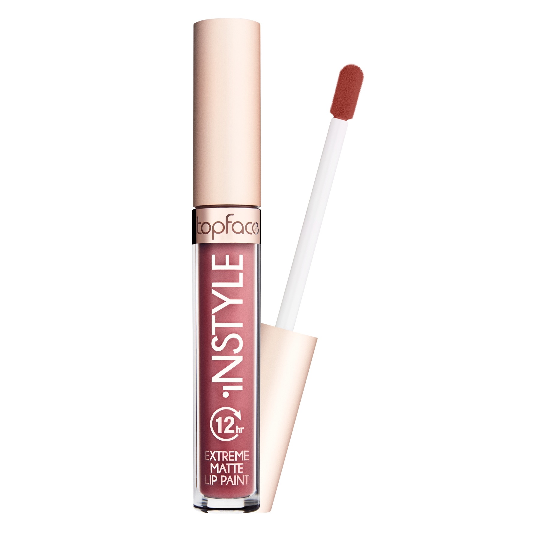 Gloss matte Topface Instyle Extreme Matte Lip paint 012 (#a64c43)