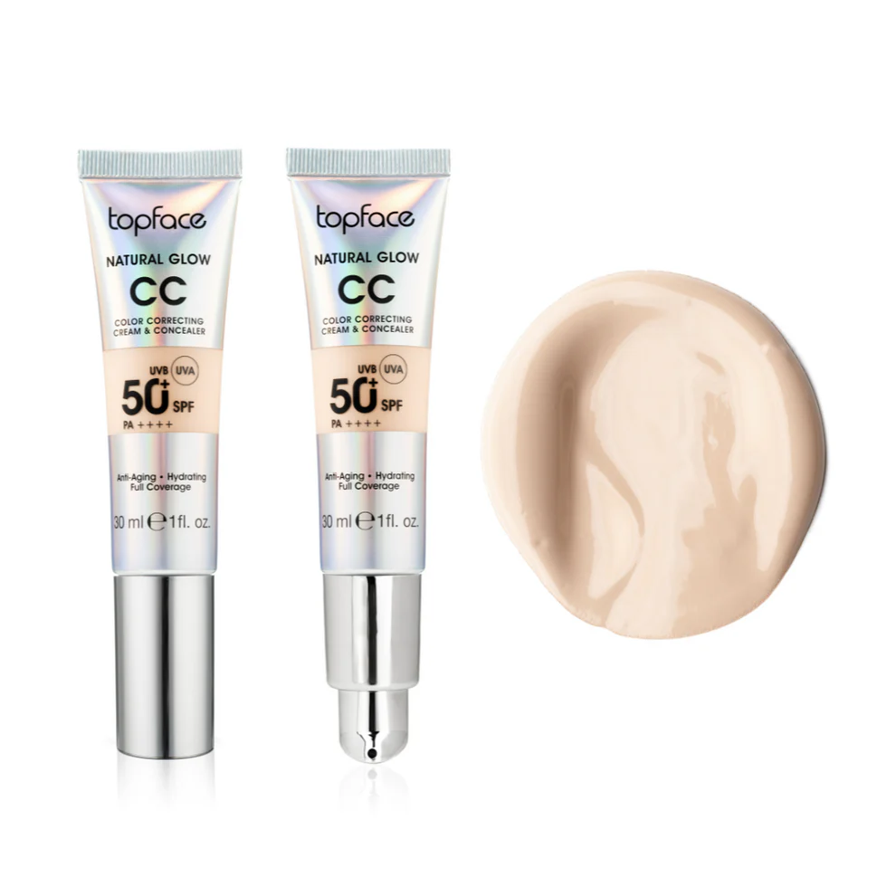 Topface CC Cream SPF 50+ – Crème Correctrice Teint & Anti-Âge avec Haute Protection Solaire 001