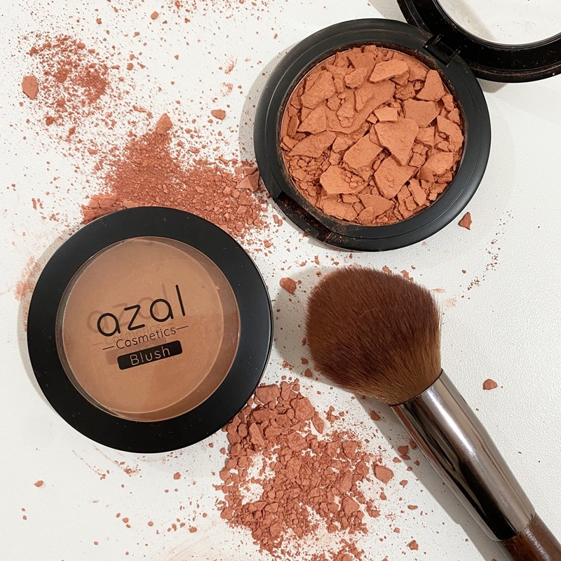 Fard à Joues Poudre Azal – Blush Longue Tenue pour Un Éclat Naturel