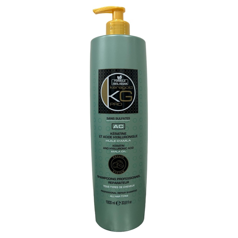 Shampoing Keragold AC Amla Oil - Kératine et Acide Hyaluronique 1000ml