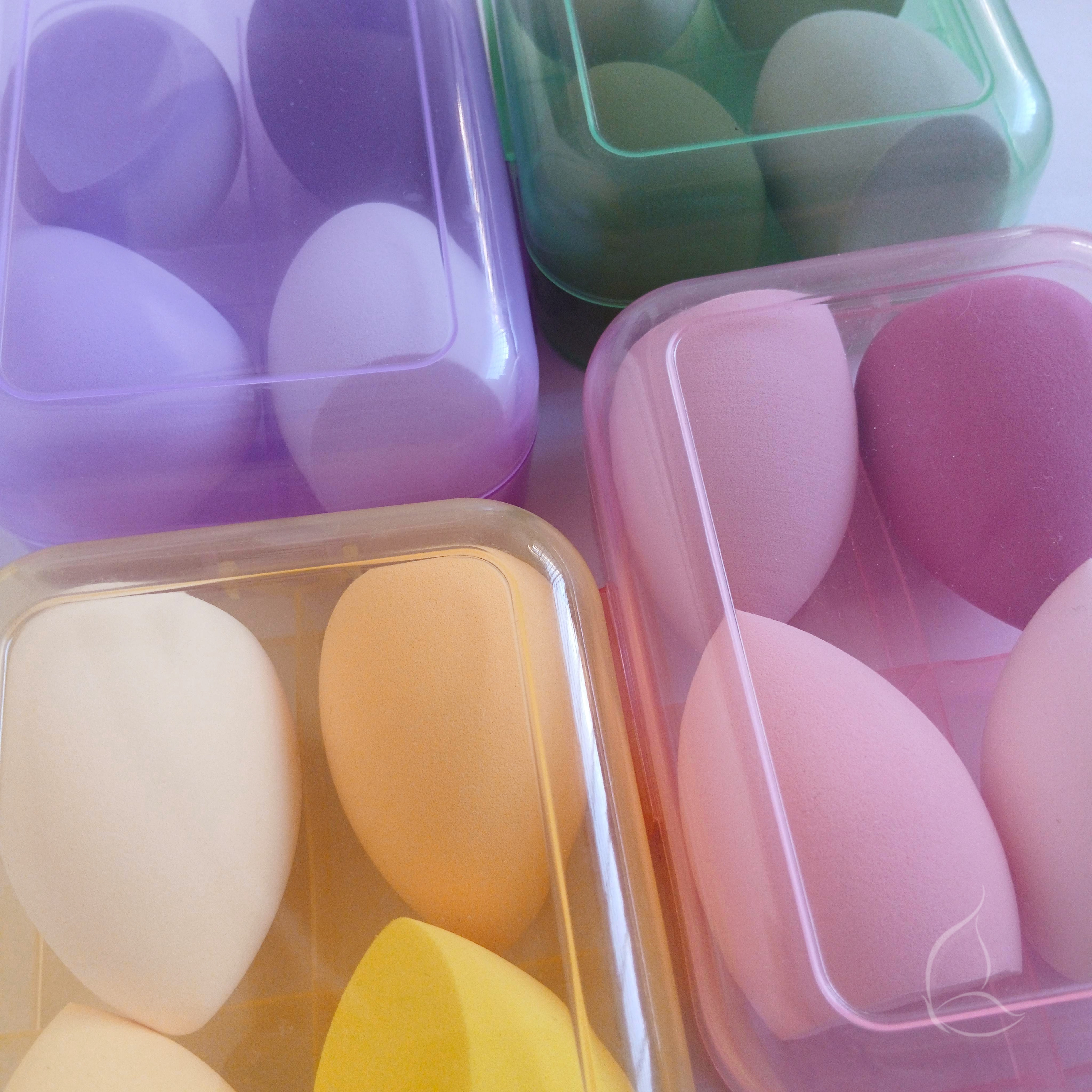 Pack d’Éponges Maquillage avec Boîte – Blenders Doux Multifonctions