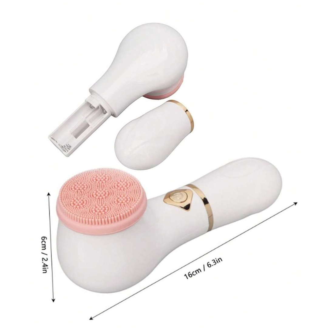 Mini Brosse Nettoyante Visage en Silicone – Appareil Électrique Rotatif Étanche pour Nettoyage Profond et Soin de la Peau